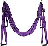 NiceDD Columpio aéreo violeta para yoga – Ultra fuerte antigravedad yoga hamaca/honda/herramienta de inversión para ejercicios de inversión de yoga de aire