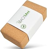 BACKLAxx Bloque Yoga Corcho 100% sostenible - Taco de Yoga apto para piel y ecológico - Bloques de Yoga Corcho, Ladrillo Yoga Corcho, Cubo Yoga